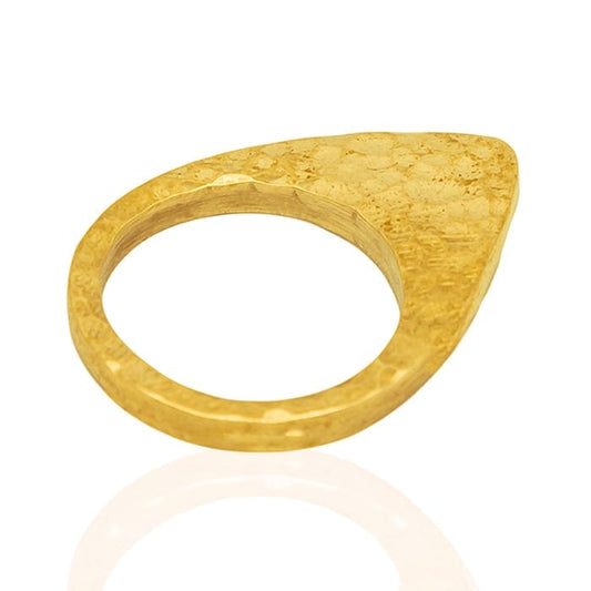 Aminia Ring Ring Adele Dejak Large 24K Gold Plated 