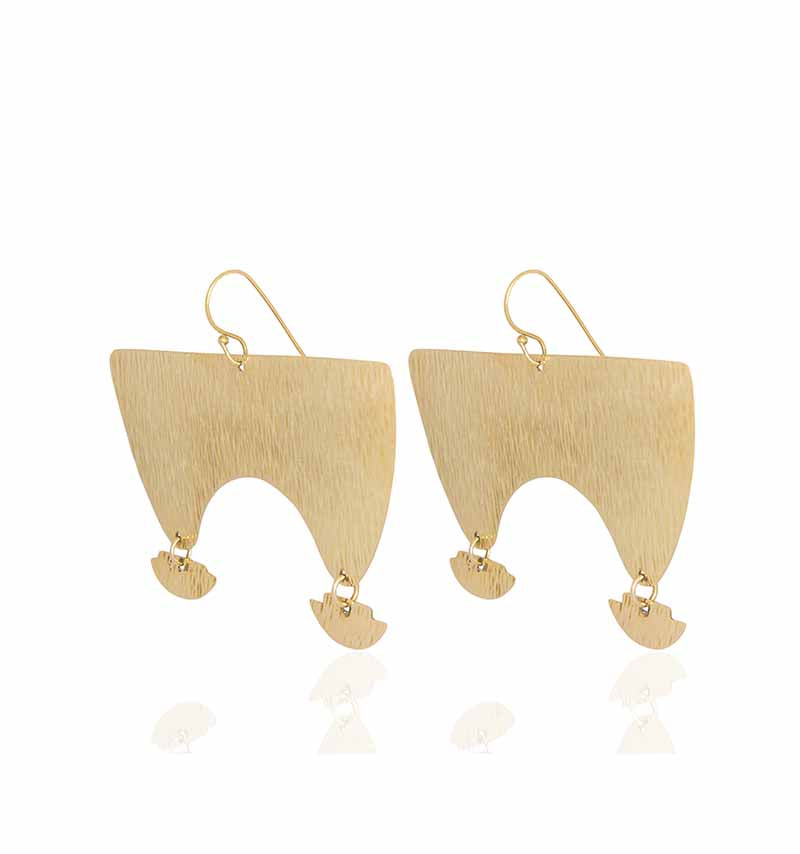 Fodipo Handmade Brass Earrings