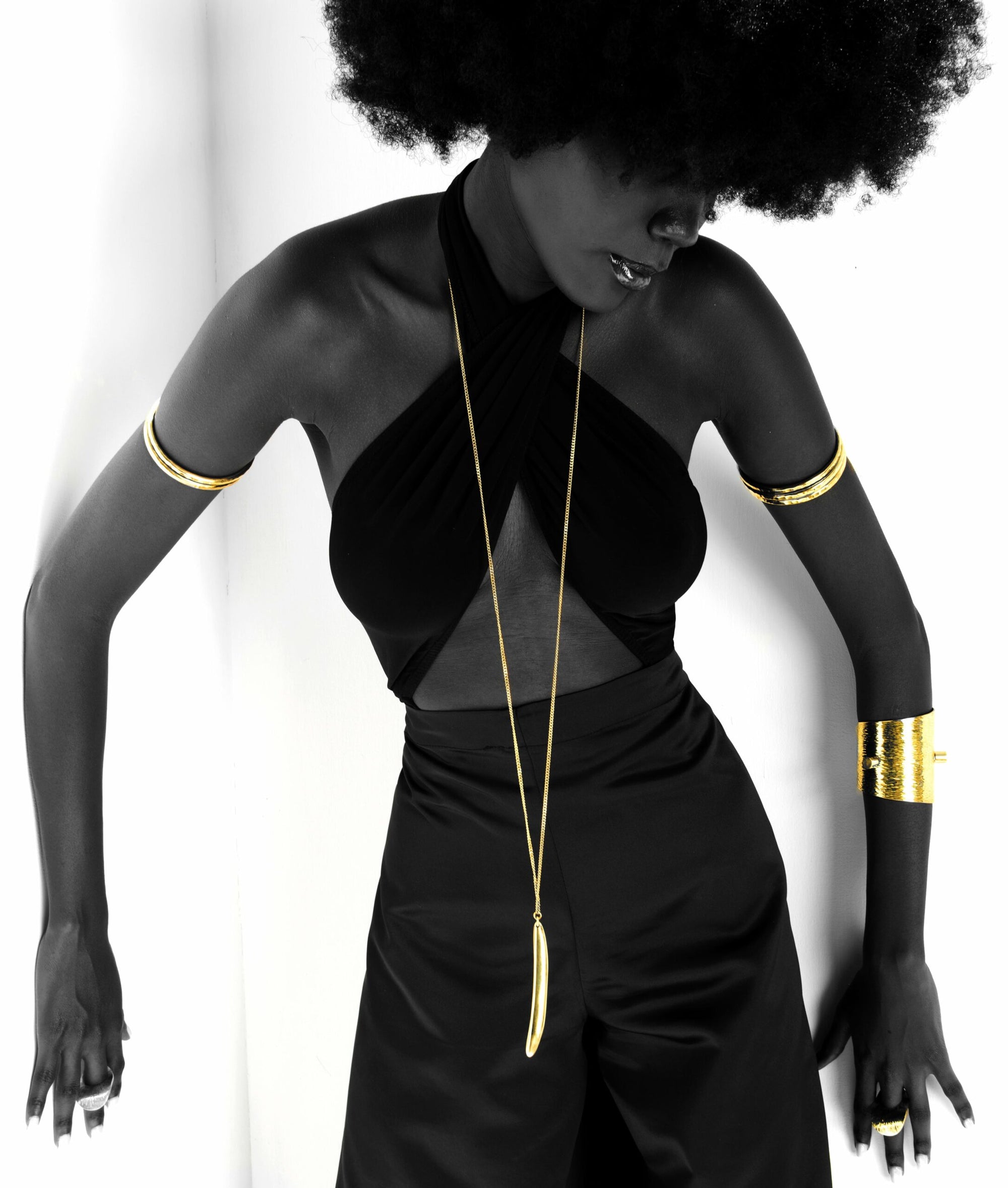 long gold chain necklace | Adele Dejak