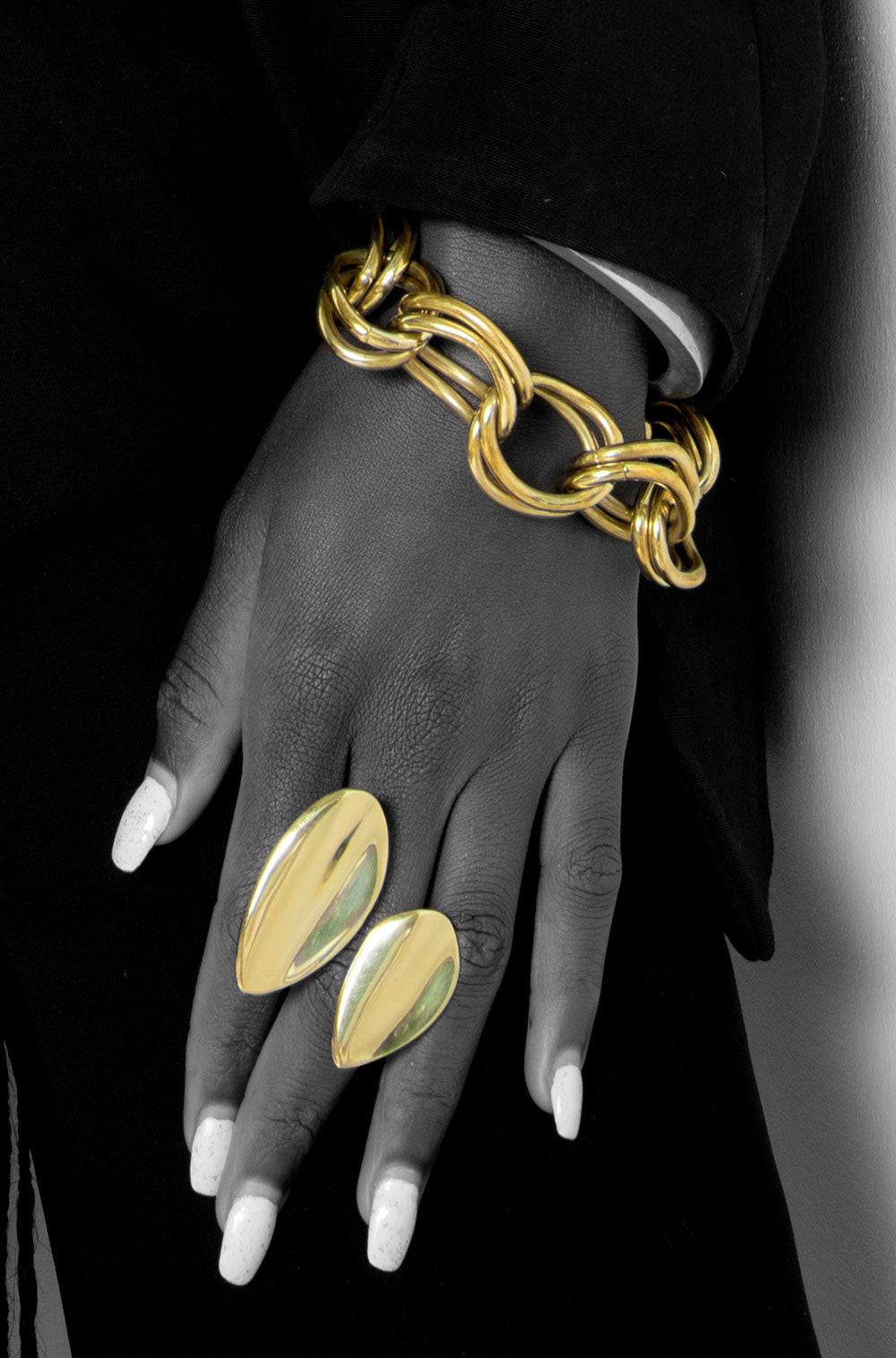 Tumi Brass Statement Ring