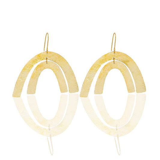 Dhamani Mary Brass Earrings