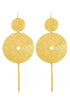 	
Franka Brass Earrings: expressive, soulful African artistry for weddings, parties, and gifting-close view