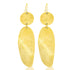 Manica Large Hoop Earrings: luxurious, artisanal gold hoops for confident, standout style-front view