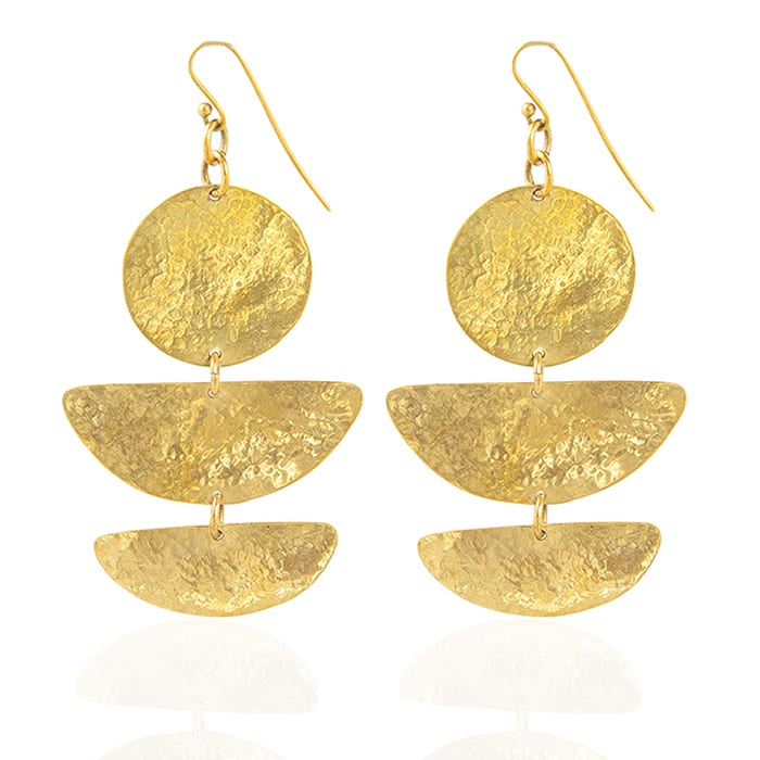 Zadia Brass Earrings